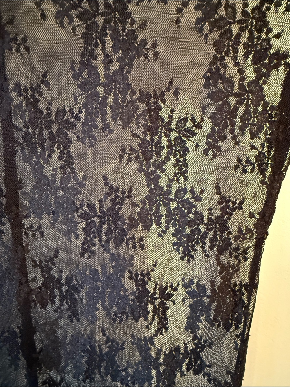 NWT Black Mesh Mock Neck Top - Picture 2 of 3